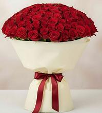 Букет 101 Красная роза Милано #REPLACE_PRED# Кавказской