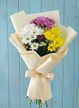 Букет цветов из:  Хризантемы в Кавказской