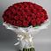 Букет 101 Красная роза Блэк Мэджик в Кавказской