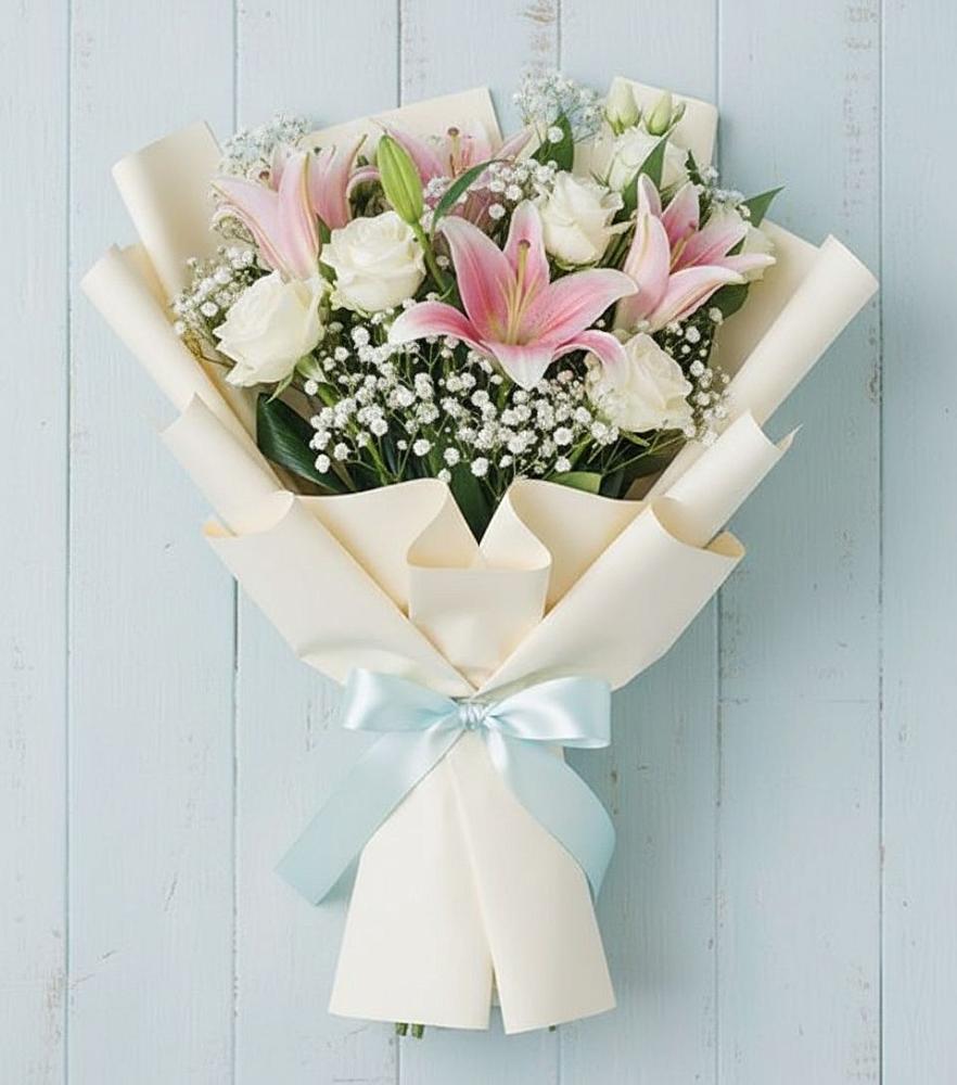 Букет цветов из: Лилии в Кавказской