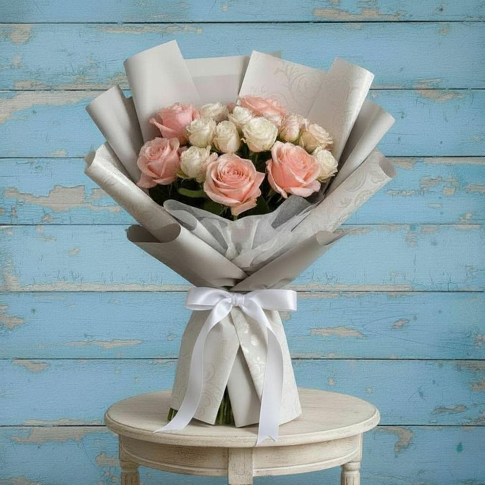 Букет цветов из: Розы в Кавказской