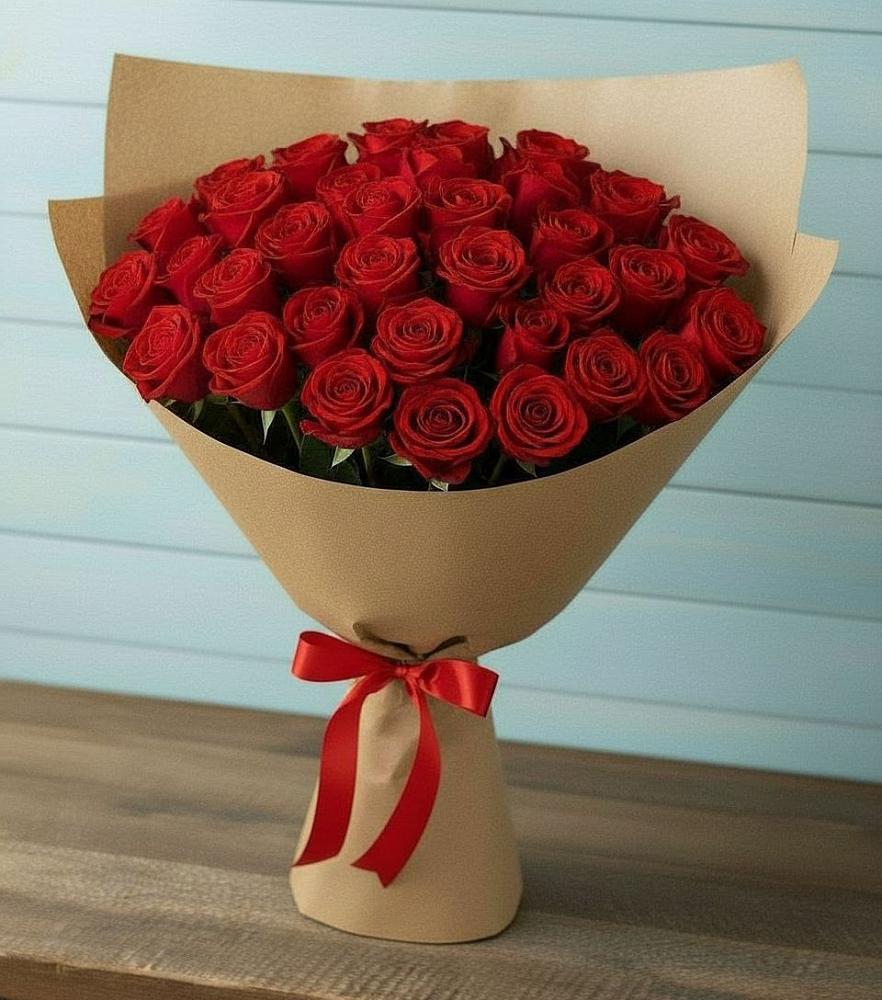 Букет Красные розы Милано в Кавказской
