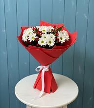 Букет цветов из:  Хризантемы в Кавказской