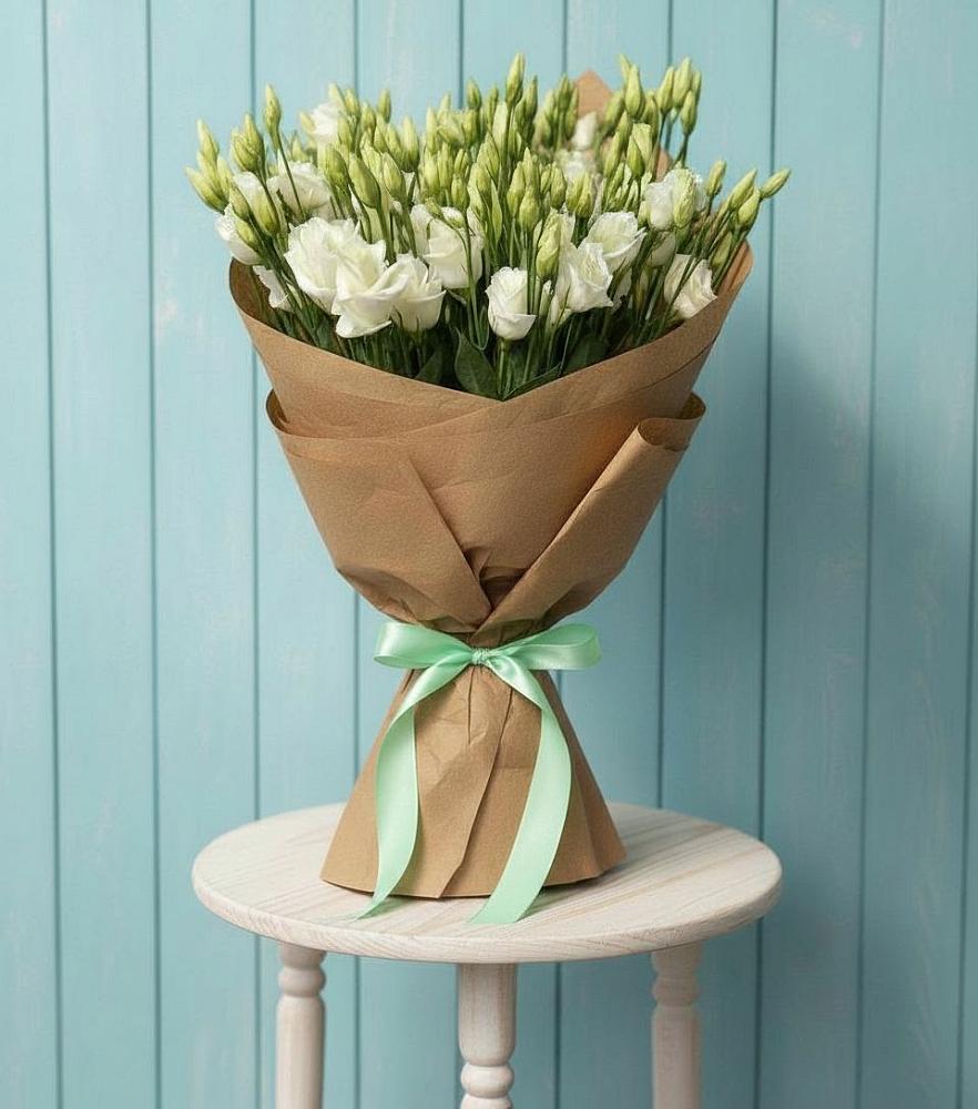 Букет цветов из: Лизиантусы в Кавказской