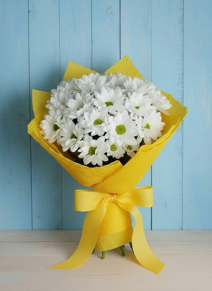 Букет цветов из: Хризантемы в Кавказской