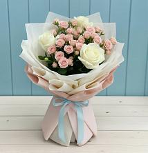 Букет цветов из:  Розы в Кавказской