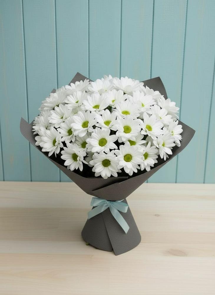 Букет цветов из: Хризантемы в Кавказской