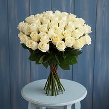 Букет 51 Белая роза Эдлесс Лав #REPLACE_PRED# Кавказской