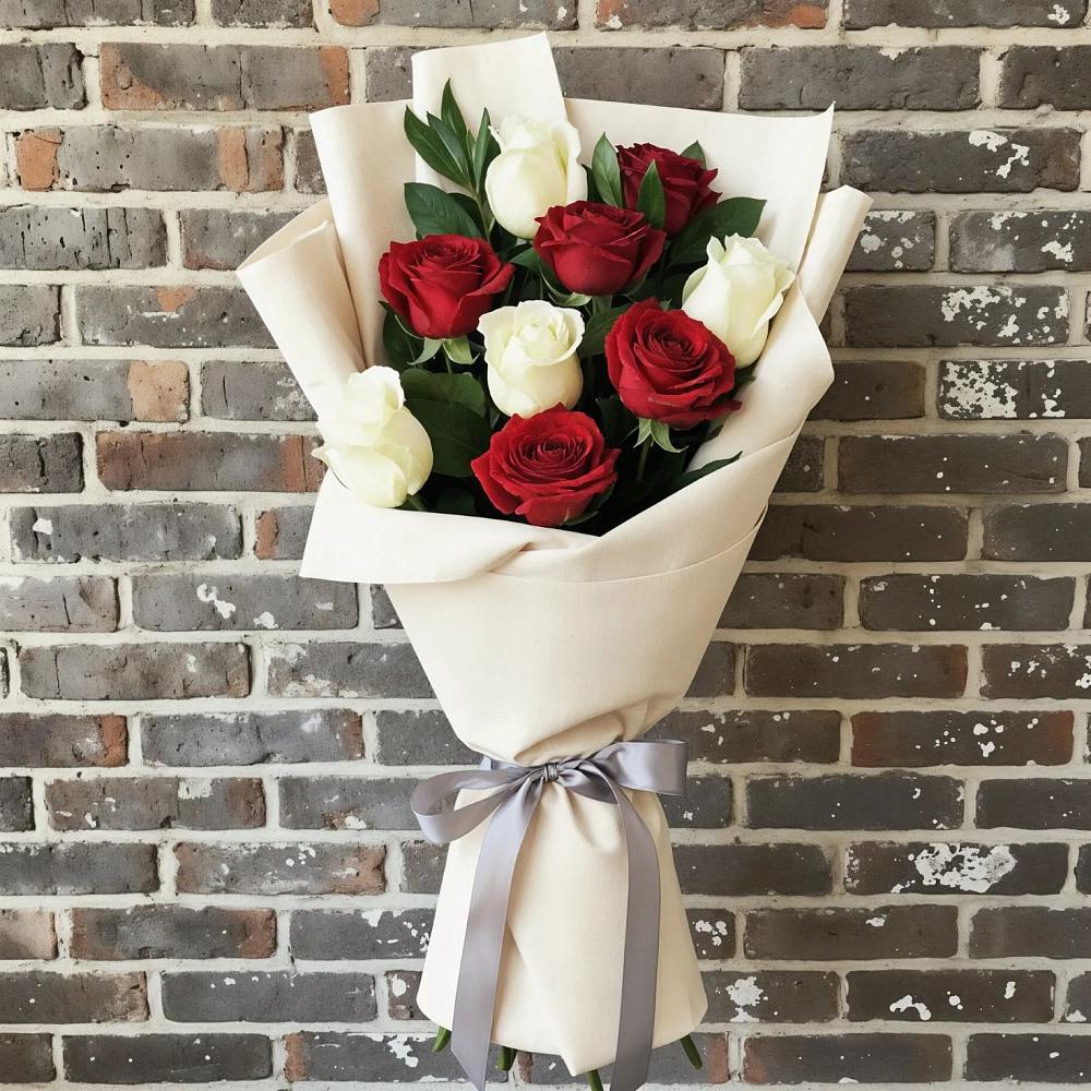 Букет цветов из: Розы в Кавказской