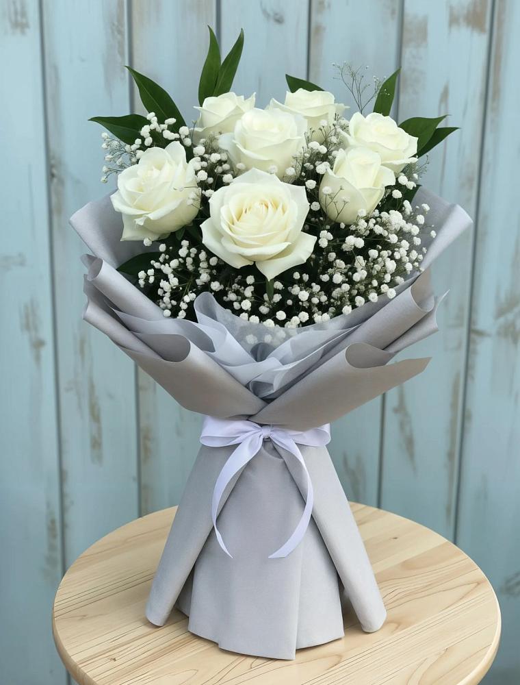 Букет цветов из: Розы в Кавказской