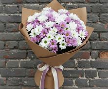 Букет цветов из:  Хризантемы в Кавказской