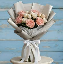 Букет цветов из:  Розы в Кавказской