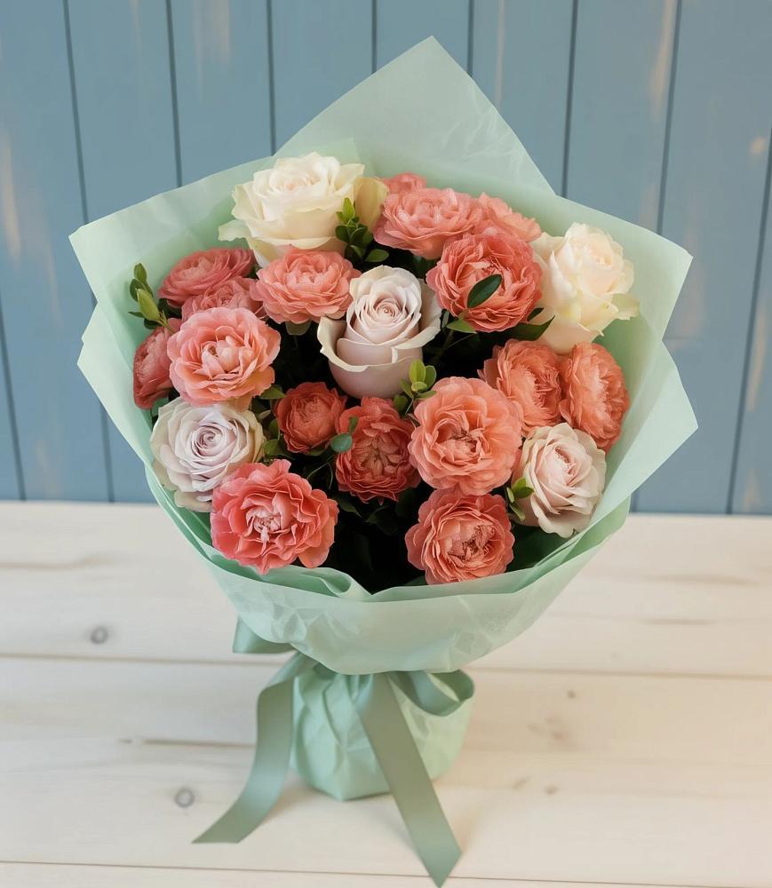 Букет цветов из: Розы в Кавказской
