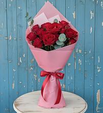 Букет цветов из:  Розы в Кавказской