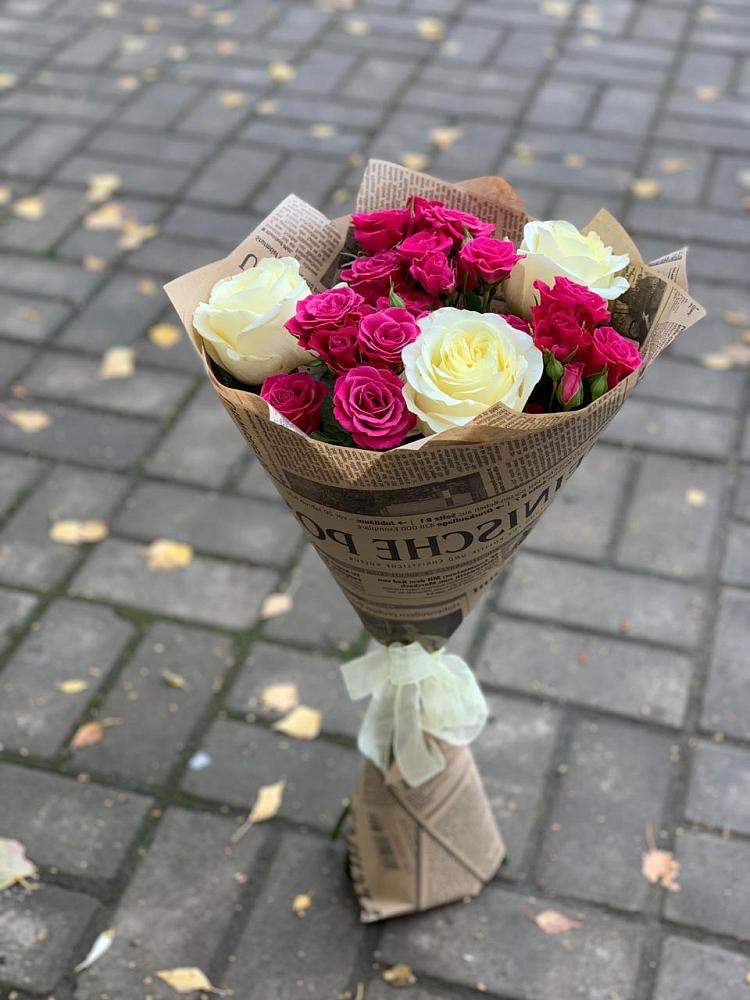 Букет цветов из: Розы в Кавказской