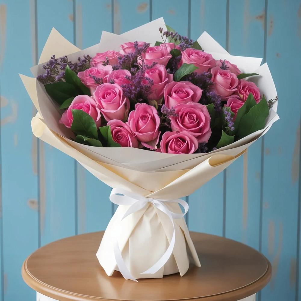 Букет цветов из: Розы в Кавказской