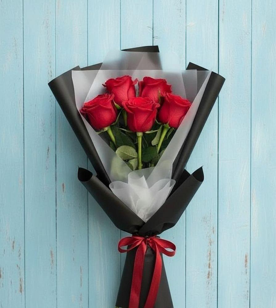 Букет цветов из: Розы в Кавказской