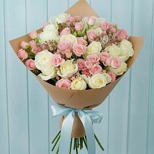 Букет цветов из:  Розы в Кавказской